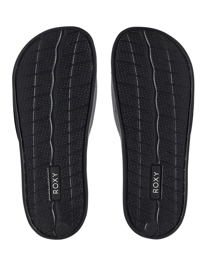 Slippy Slider Sandals in Black