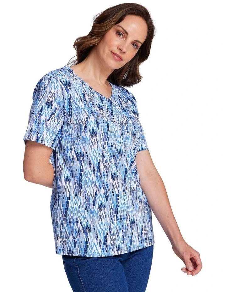 Kamia V Neck Top in Dusk