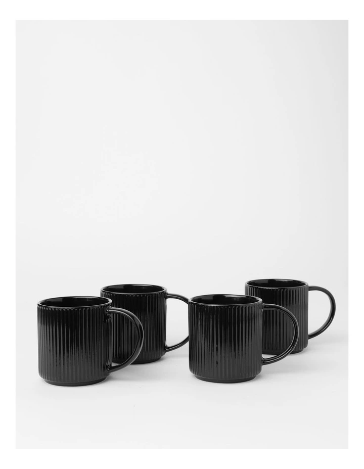 Dexter Mug Set of 4 in Black