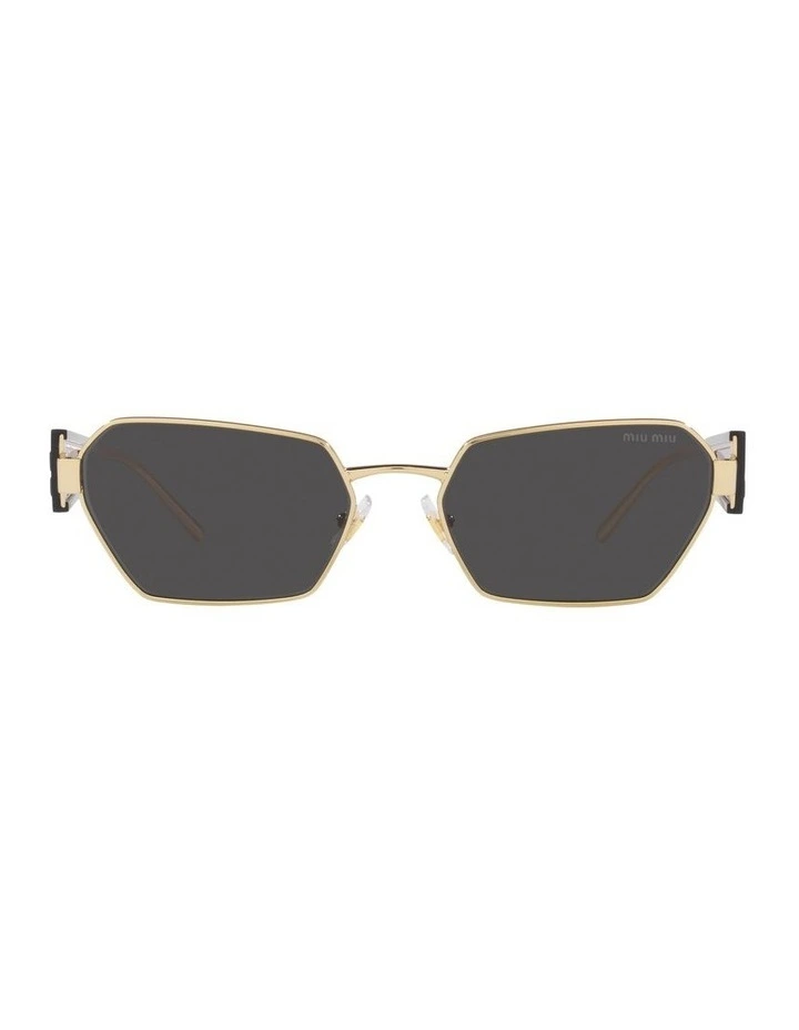MU 53WS Gold Sunglasses