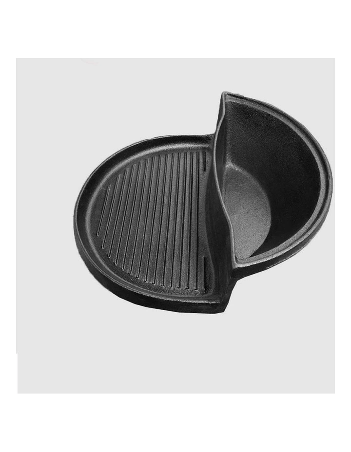 2 in 1 BBQ Hot Pot Cookware in Black