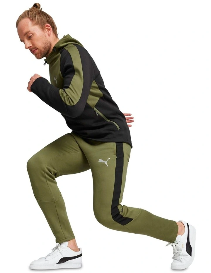 Evo Stripe Pants in Olive Green