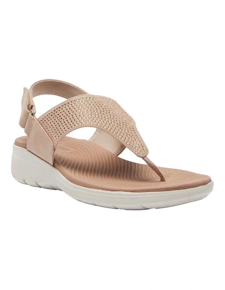 Lantern Sandals in Blush Diamante