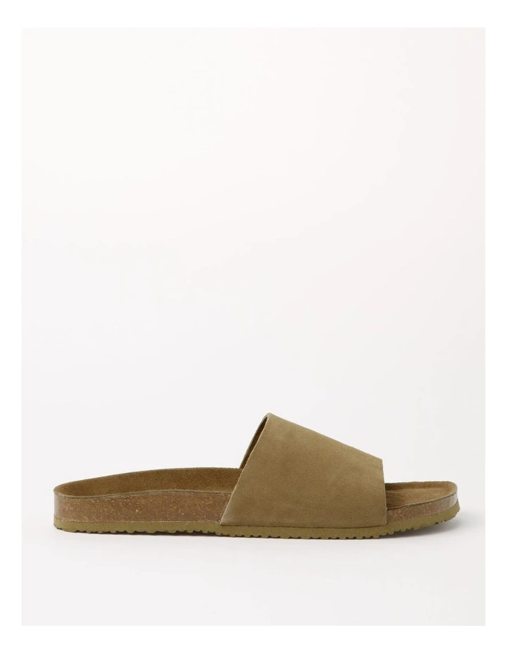 Nico Slides in Taupe Suede