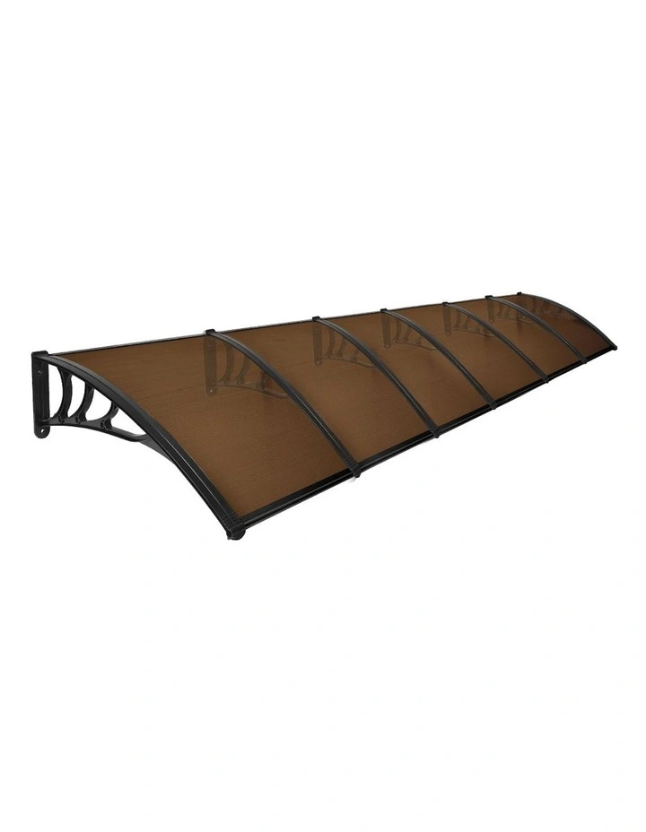 Window Door Awning Canopy 1x6M in Black