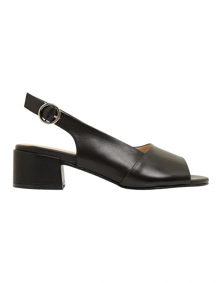 Macy Sandals in Black Leather