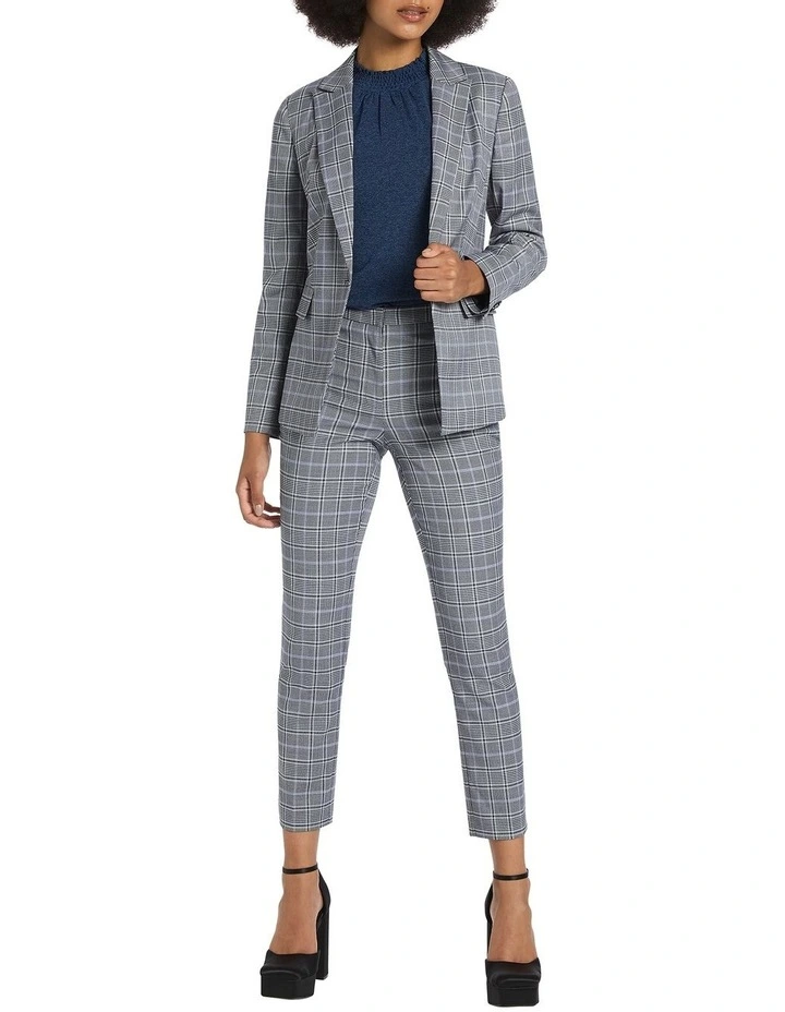 Plaid Habits Jacket in Grey Multi