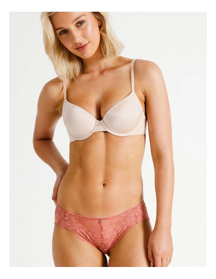 Lace Underwear Bikini in Baked Pink