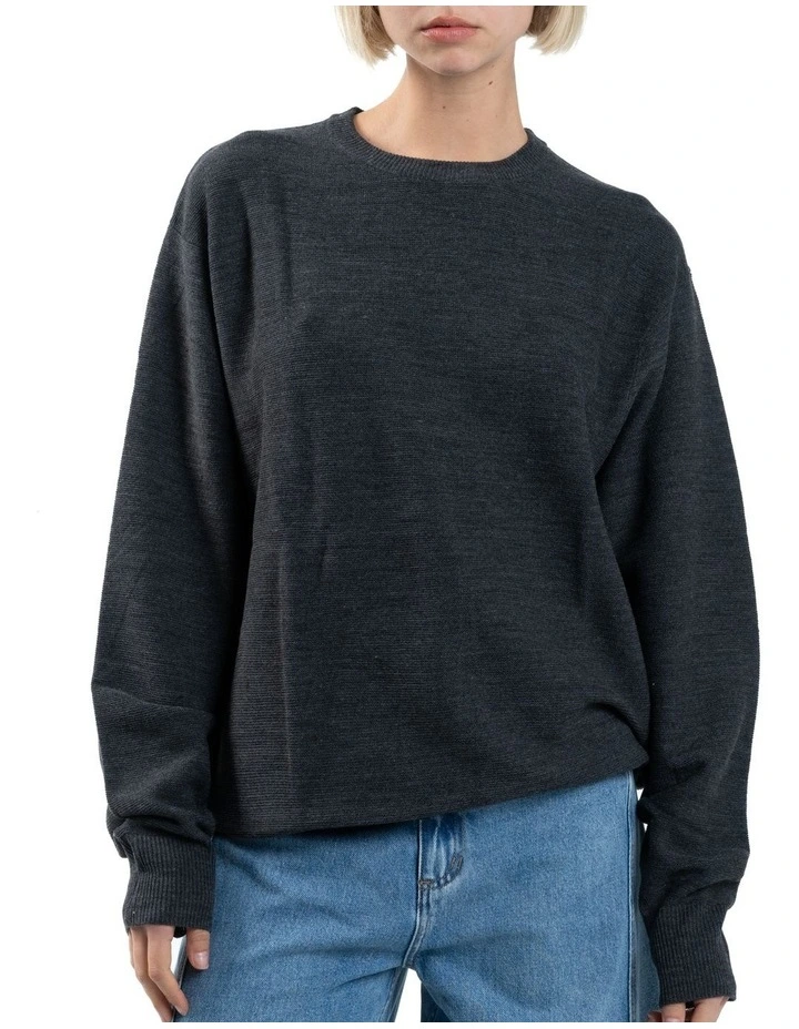 Ollie Knit Pullover in Charcoal