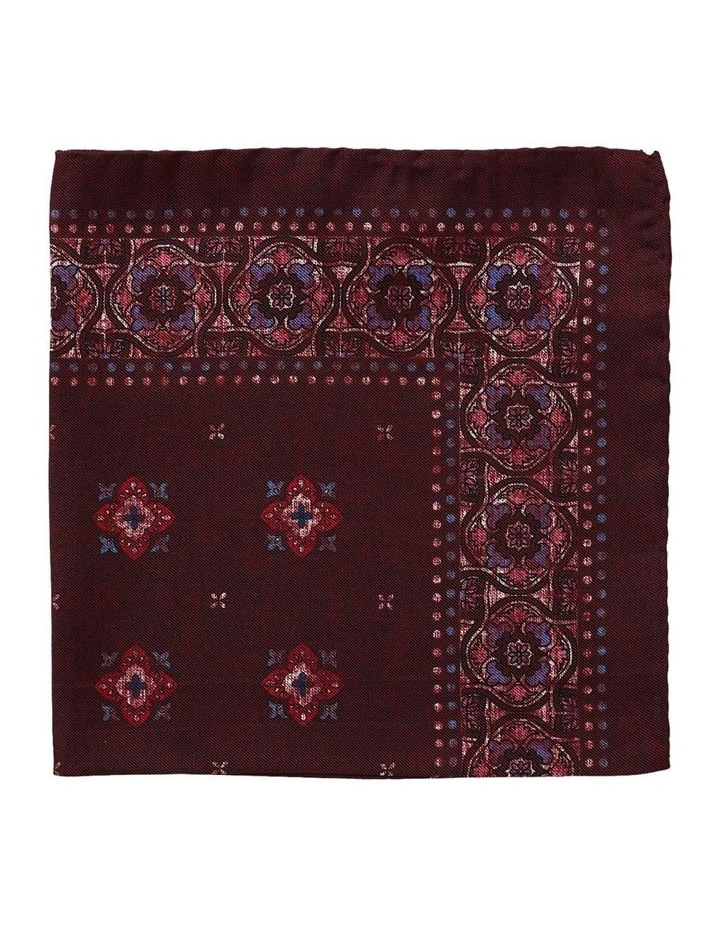 Mosaico Silk Pochette in Red