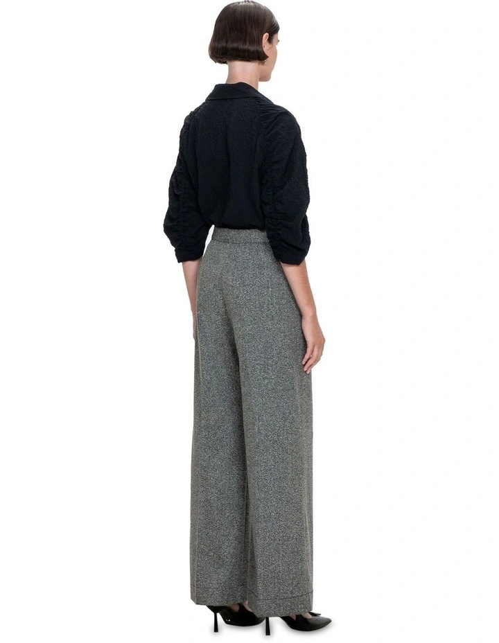 Bubble Cotton Shirt in Black