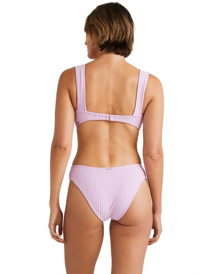 Terry Rib Kali Bralette in Purple