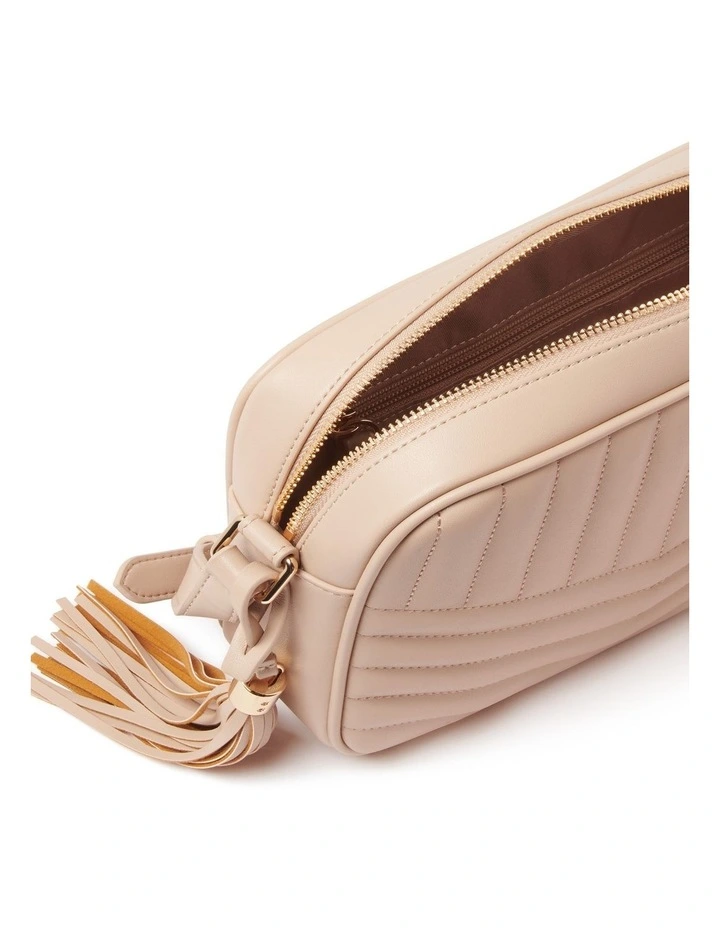 Signature Quinn Quilted Camera Bag in Natural