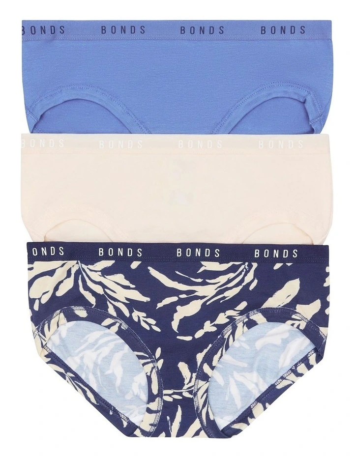Cottontails Midi Briefs 3 Pack in Infinite/Macada