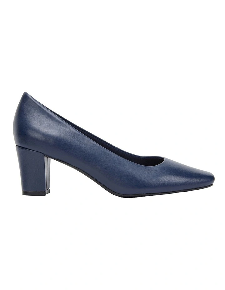 Nicole Navy Glove Heeled Shoes