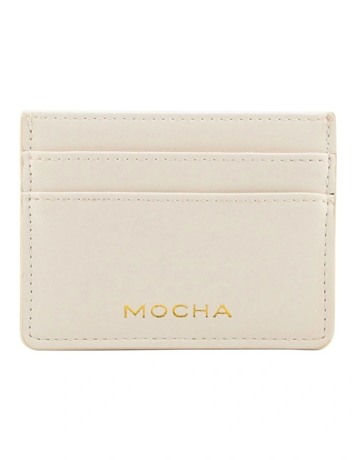 Avery Simple Card Holder in Cream