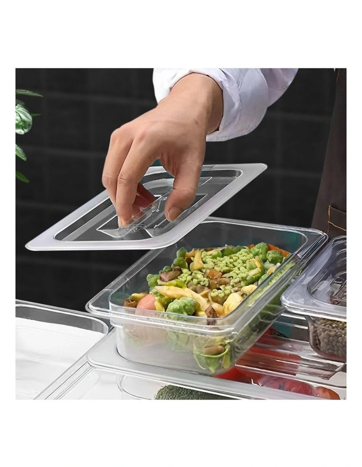 Gastronorm 1/3 GN Lid Food Tray Top Cover in Clear