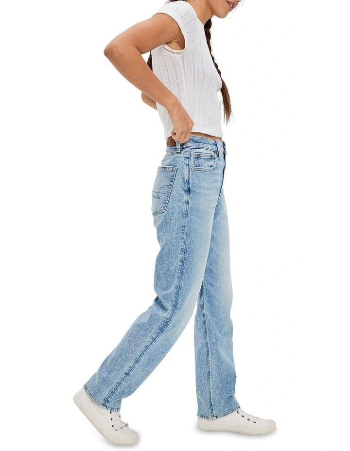 Stretch Highest Waist '90s Boyfriend Jean in Light Aglow