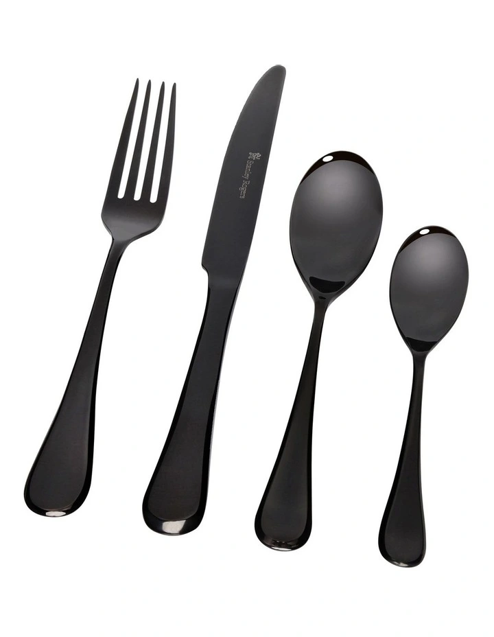 Chelsea 24 Piece Cutlery Set in Onyx