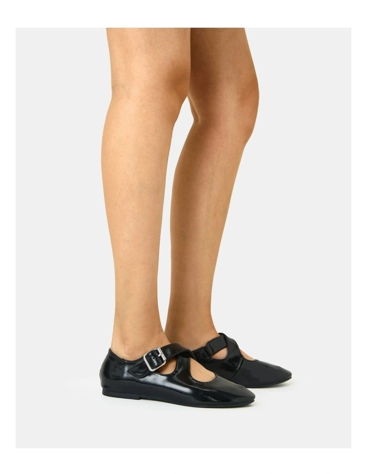 Casoria Ballet Flats in Black Patent
