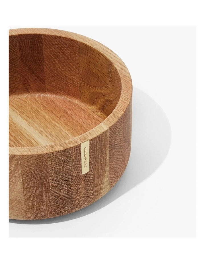 Theo Medium Timber Salad Bowl in Natural