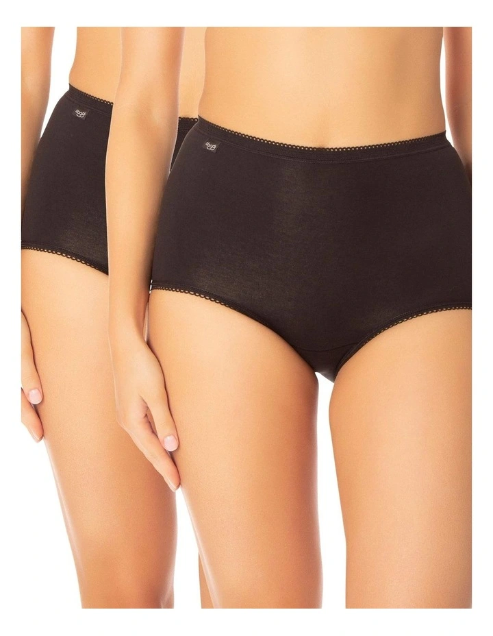 Maxi Brief 2 Pack in Black