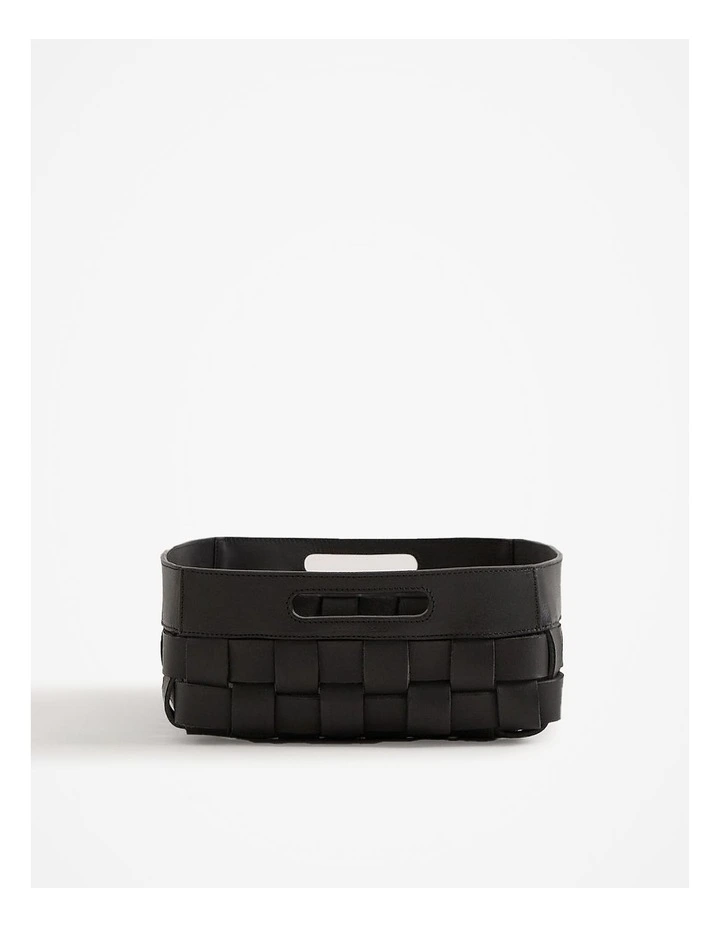 Lowa Small Square Storage Basket in Charcoal