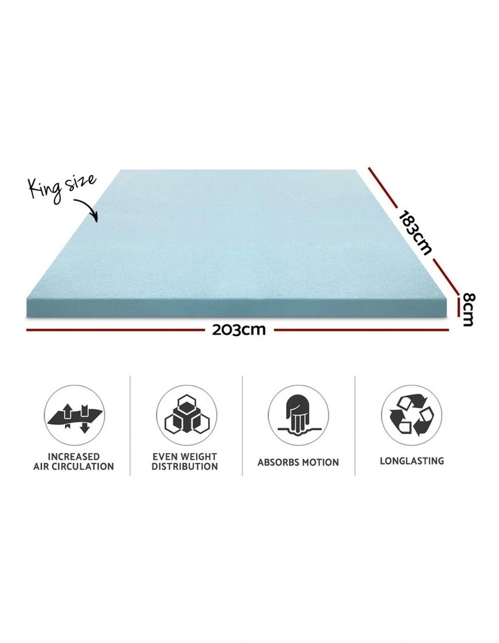 COOL GEL Memory Foam Mattress Topper