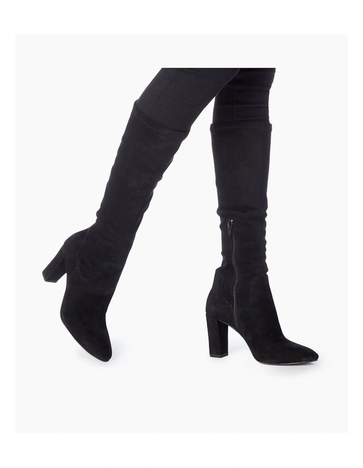 Siren Knee High Boot in Black