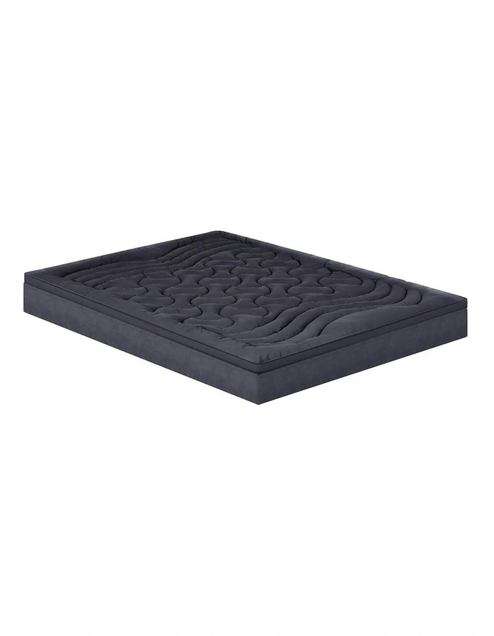 3-Zone Pillowtop Single Mattress Topper in Charcoal