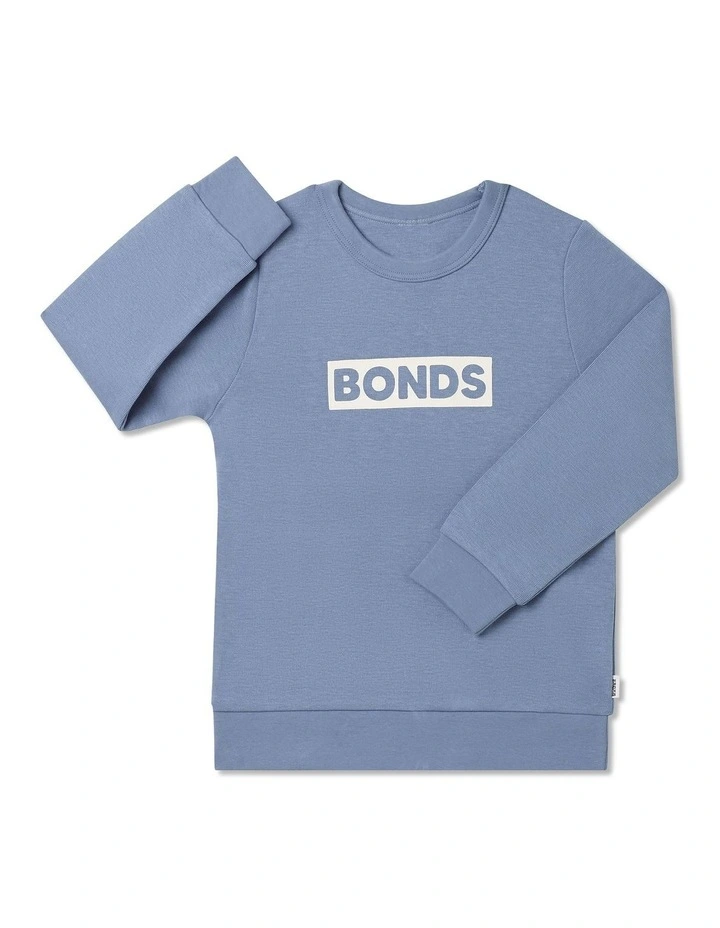 Tech Sweats Pullover (Sizes 3-7) in Mountain Blue