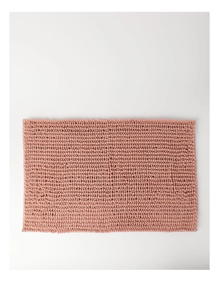 Norfolk Super Soft Microfibre Bath Mat in Pink Clay