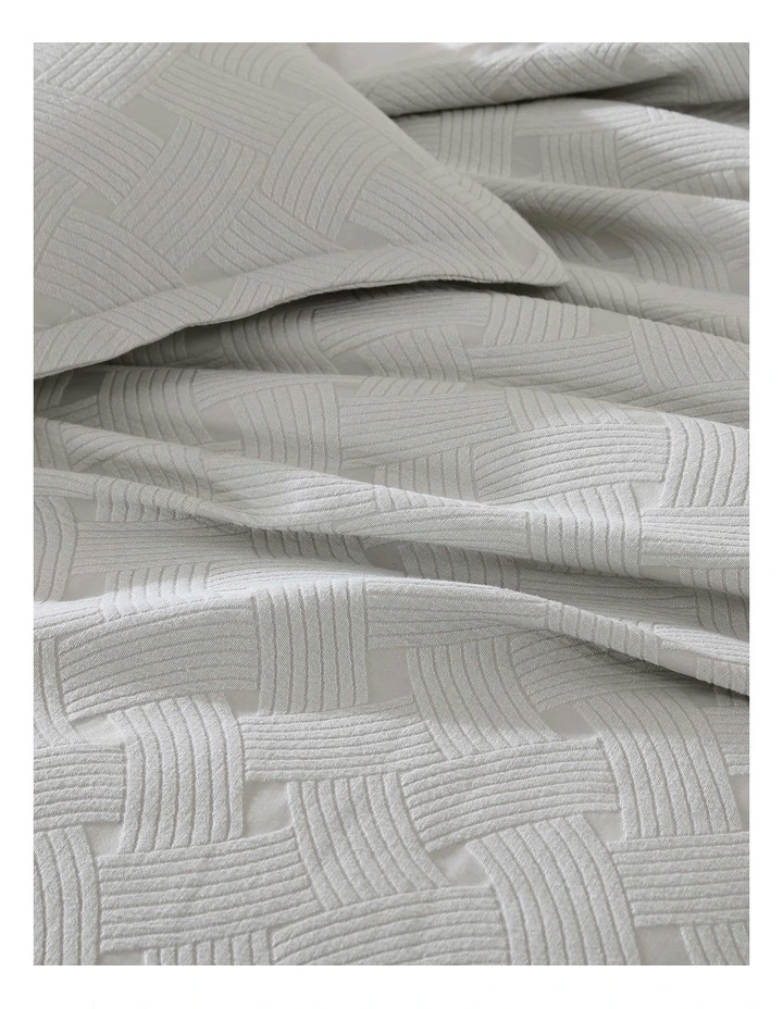 Nara Stone Quilt Cover Set in Stone