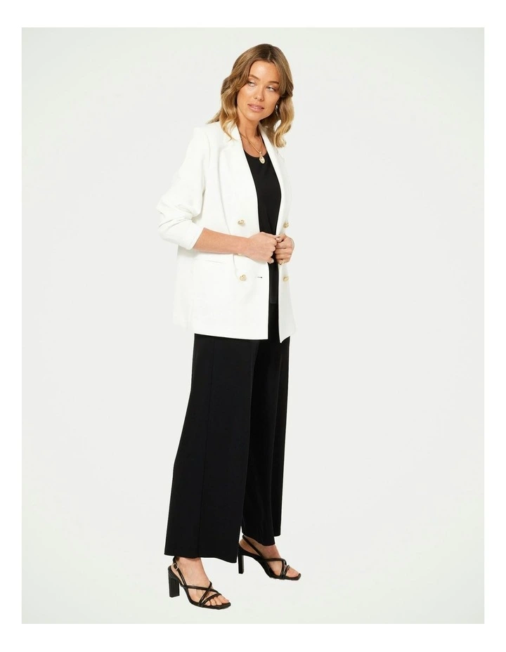 Mara Double Breasted Jacket in Ivory