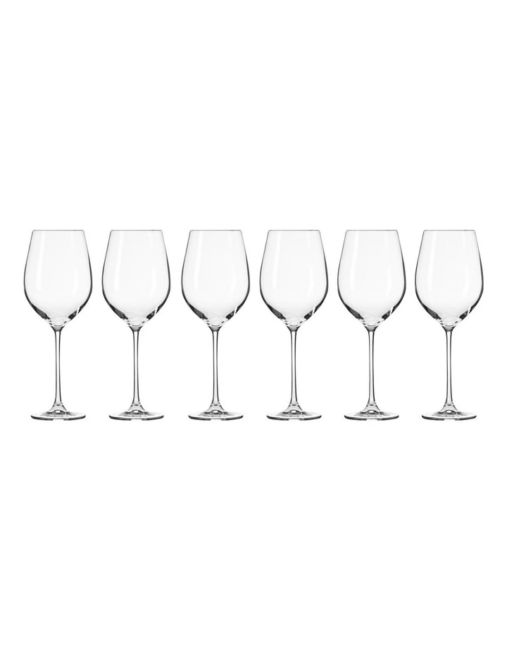 Splendour Wine Glass 6 Piece Gift Box Set 500m in Clear