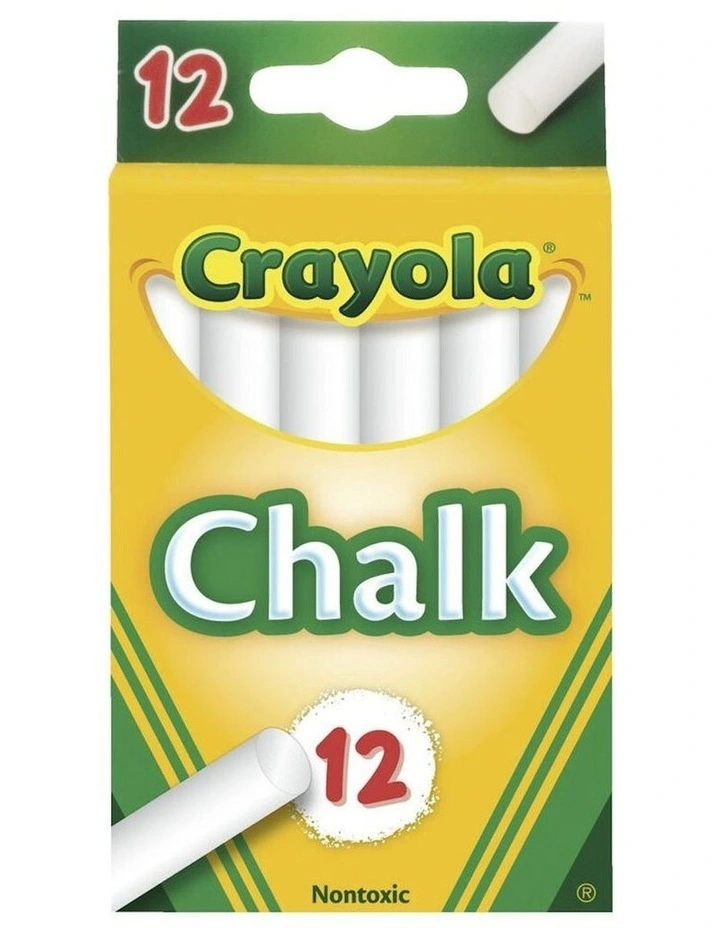Chalk Sticks 12 Pack in White
