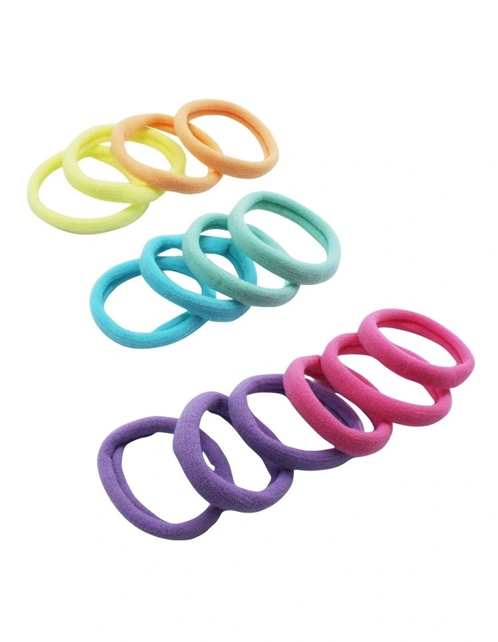 Nylon Hair Ties 14 Pack in Multi