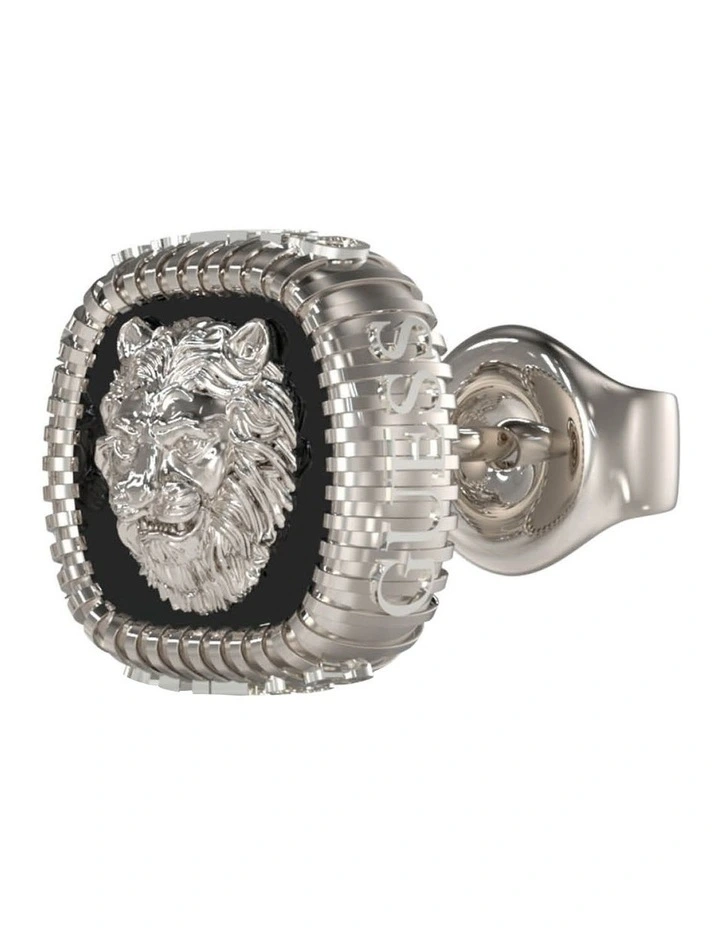 Lion King Earrings in Silver