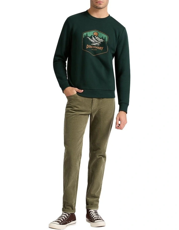Matteo 5 Pocket Corduroy Pant in Litchen
