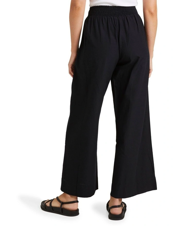 Santorini Linen Trousers in Anthracite