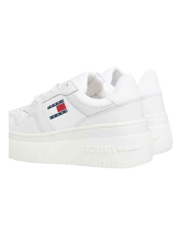 Tjw Retro Basket Flatform in White