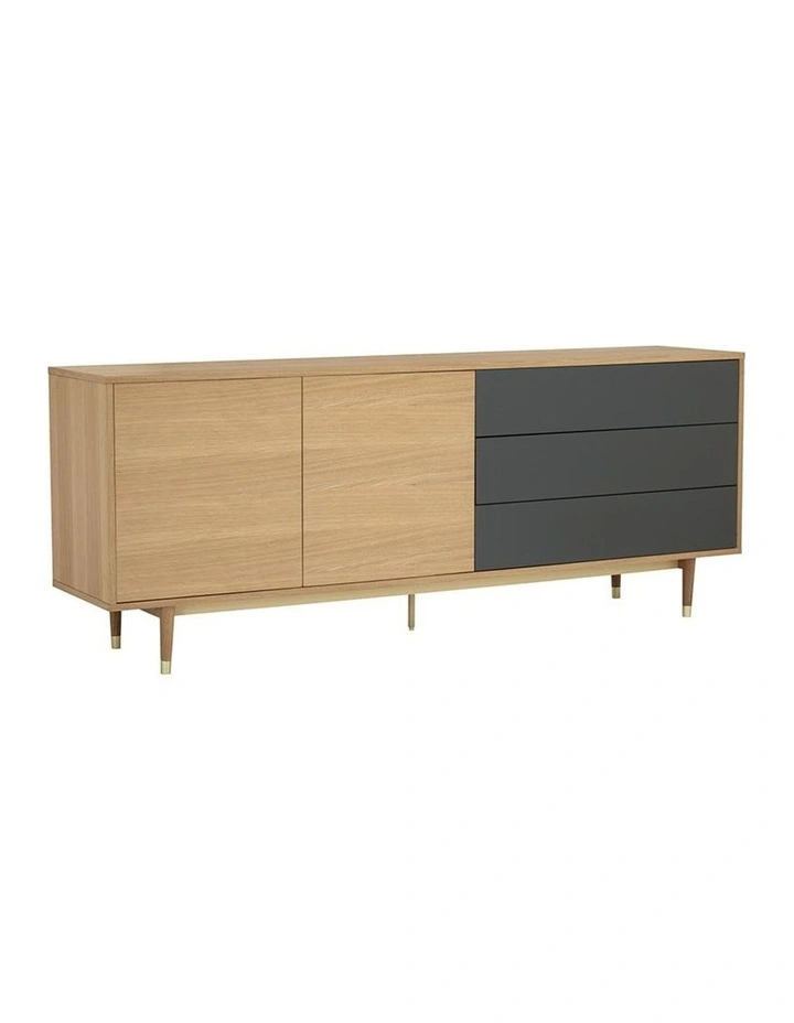 Houston Sideboard 200cm Natural & Grey