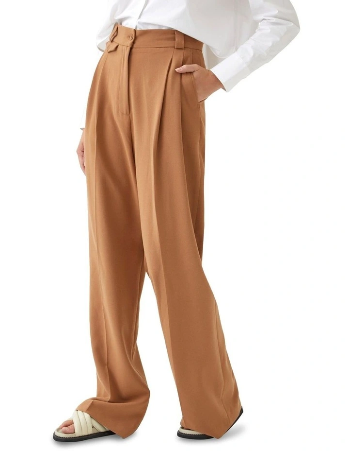 Nikita Stretch Wide Leg Pants in Camel
