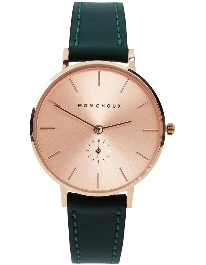 Lille Vine Grape Vegan Leather Watch 32mm in Rose Gold