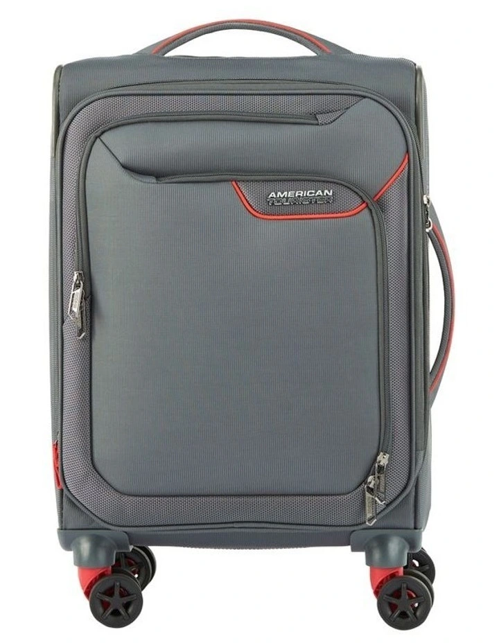 Applite 4 Eco 55cm Spinner Suitcase in Grey/Red