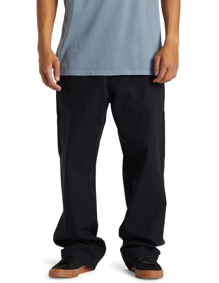 Carpenter Canvas Carpenter Trousers in Black