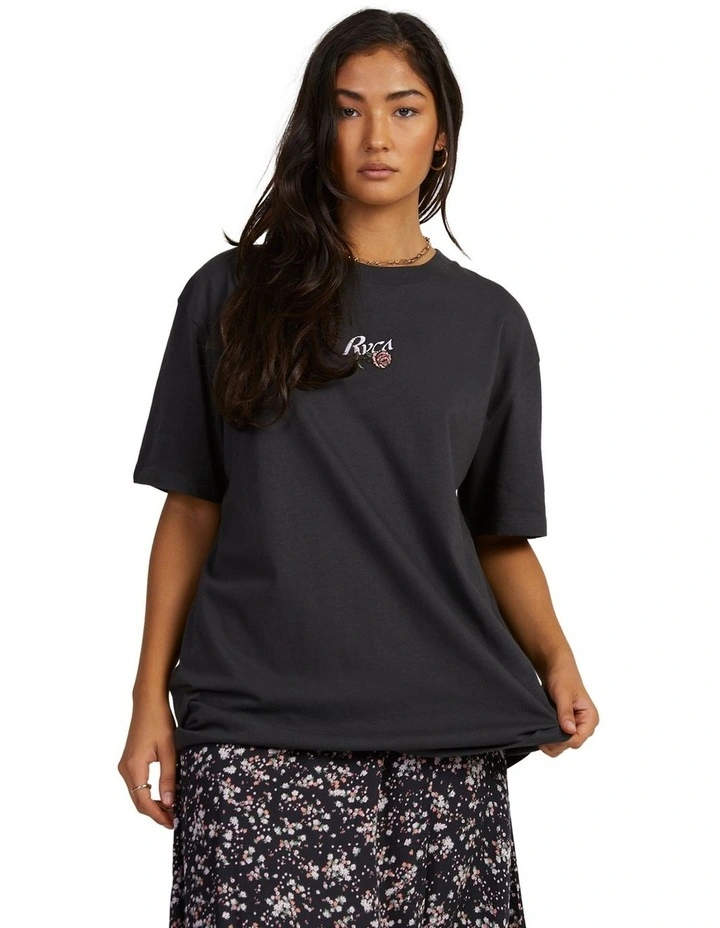 Roses Only Easy T-Shirt in Black