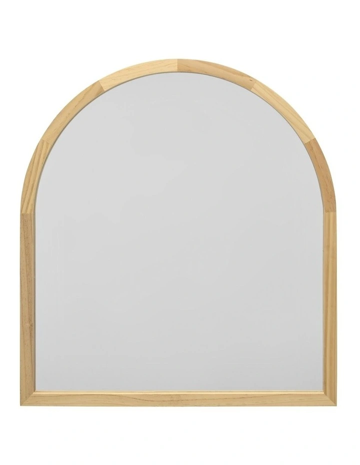 Tina Arch Mirror 60 x 65cm in Light Wood