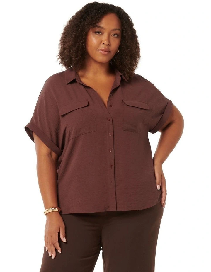 Sawyer Oversized Shirt in Brown
