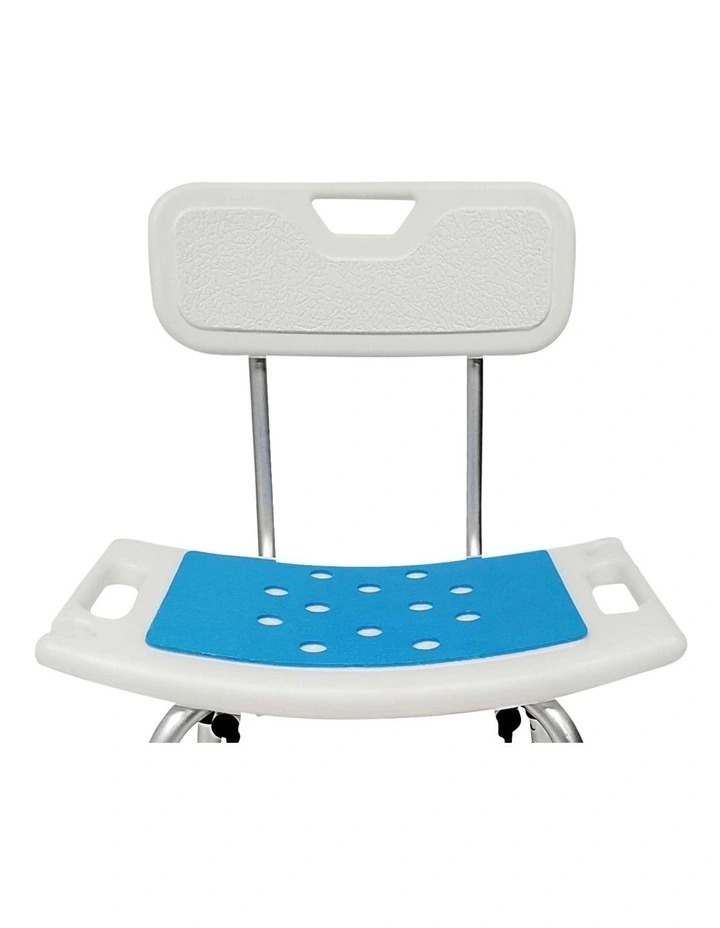 Shower Chair With Head Holder in White